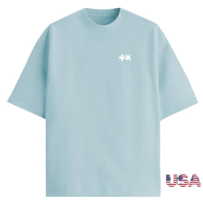 +X Blue Silver T-Shirts